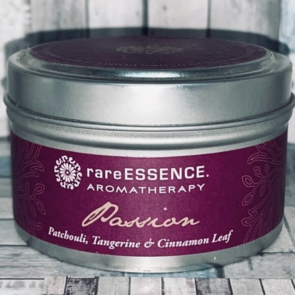 💖3/$15💖 rareESSENCE Passion Travel Tin Candle 4oz 100% Pure Essential Oil